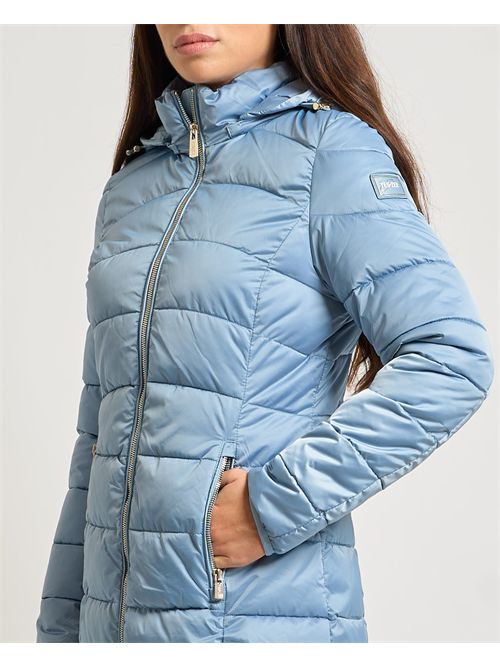 Giubbino lungo donna Yes Zee trapuntato con cappuccio YES ZEE | O017-M8000633